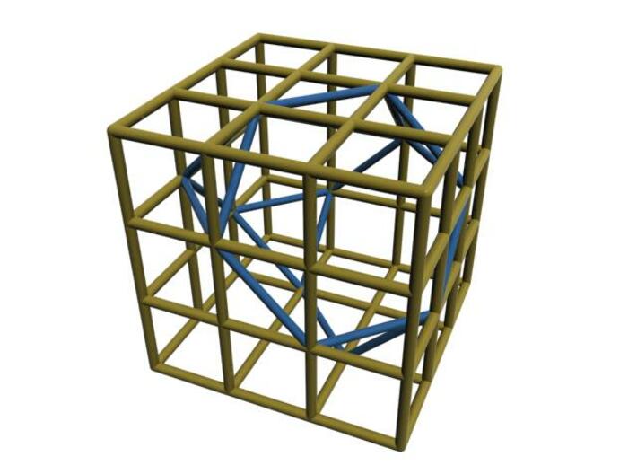 Truncated Tetrahedron 3d printed CG Rendering