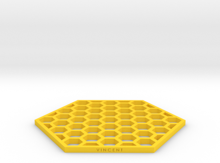 Honeycomb Coaster 3d printed