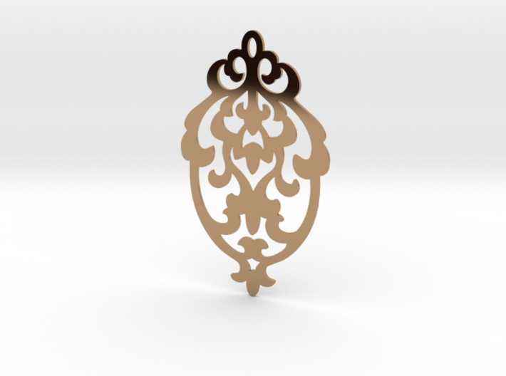 BlakOpal Victorian Damask Earring 3d printed