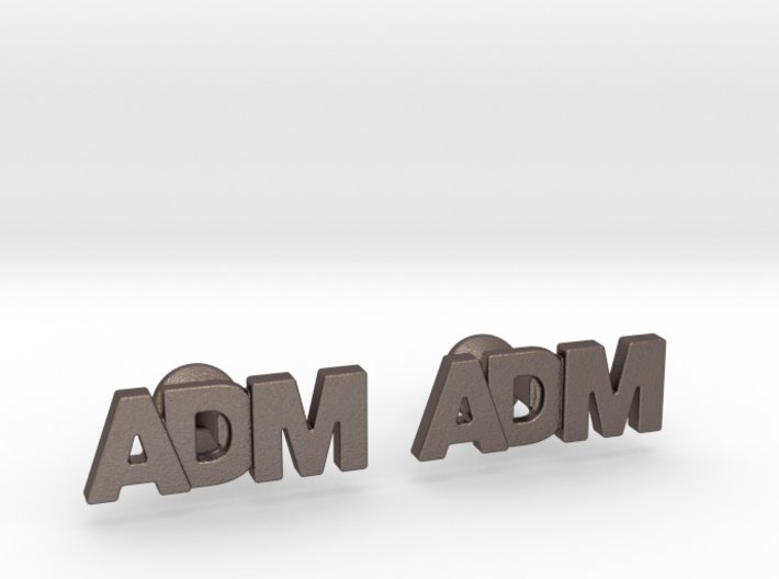 Monogram Cufflinks ADM 3d printed