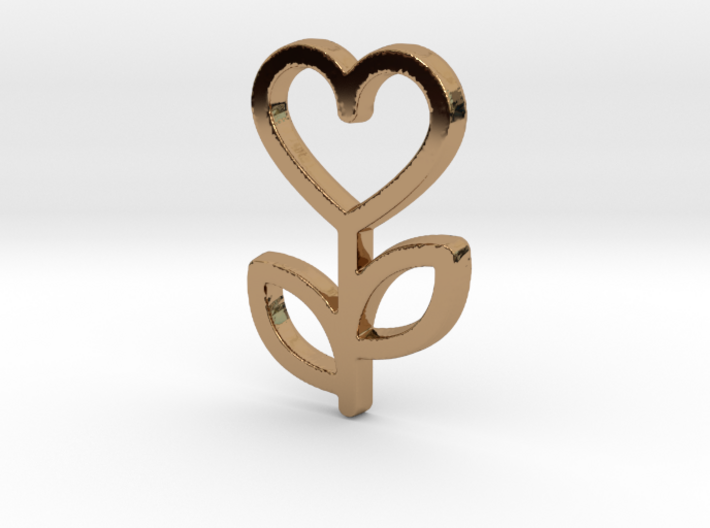 Love Rose Pendant - Amour Collection 3d printed