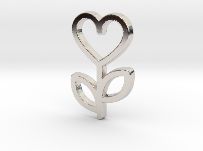 Love Rose Pendant - Amour Collection 3d printed