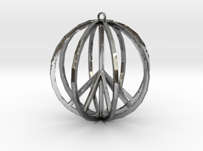 Global Peace Pendant deSign 3d printed