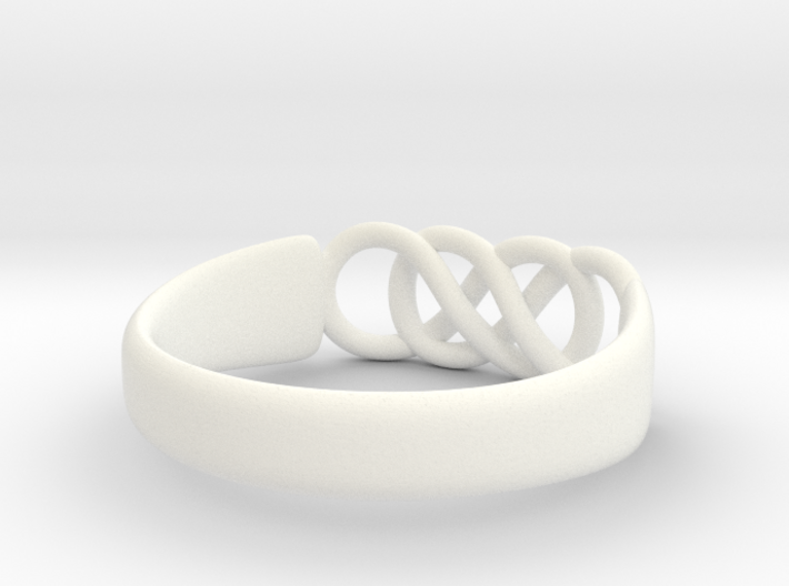 Double Infinity Ring 15.3mm Size4-0.5 3d printed