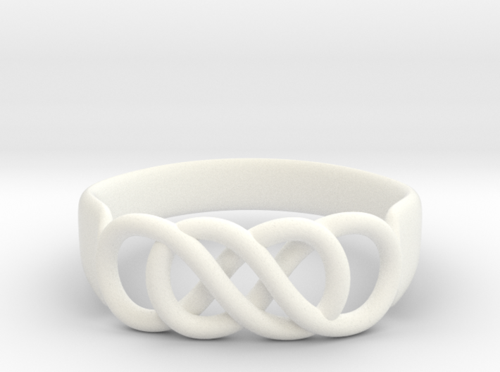 Double Infinity Ring 15.7 mm Size 5 3d printed
