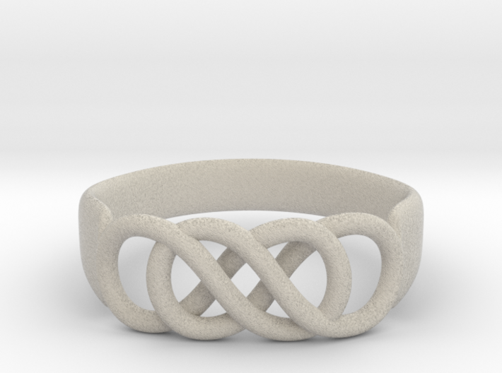 Double Infinity Ring 15.7 mm Size 5 3d printed