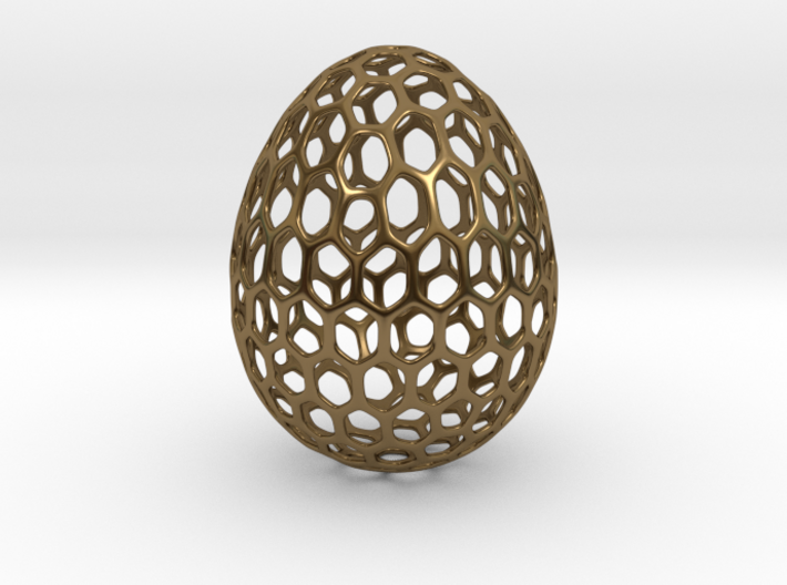 Honeycomb - Decorative Egg - 2.3 inch 3d printed honeycomb design