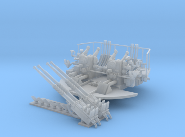 Quad Bofors with Loader platform Kit 1/96 3d printed