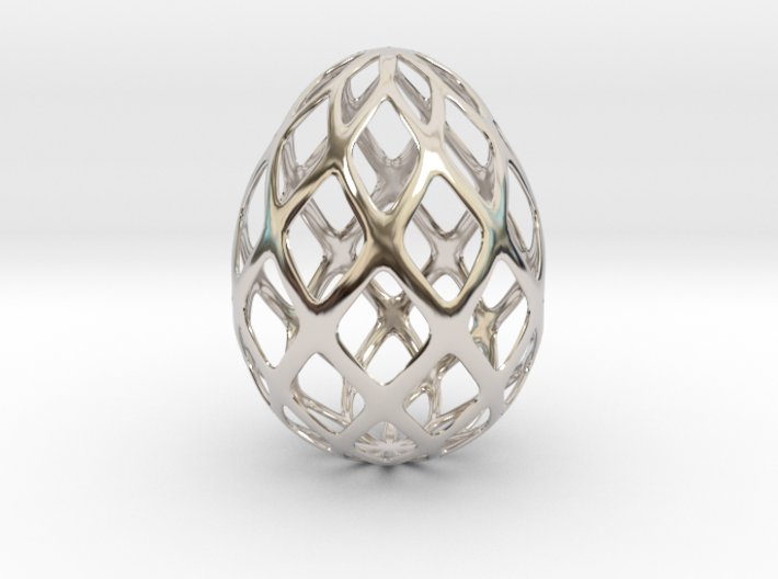 Trellis - Decorative Egg - 2.3 inches 3d printed easter gift