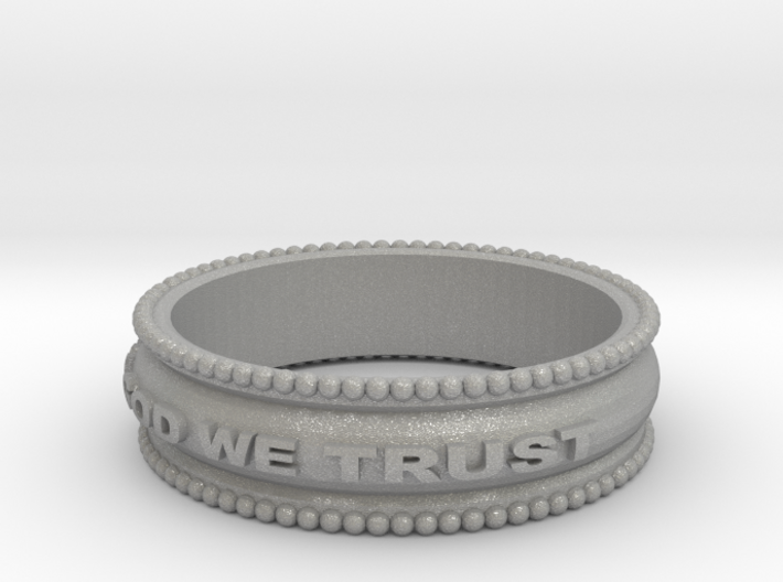 In God We Trust Band size 11 3d printed