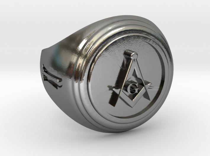 Masonic Ring 3d printed