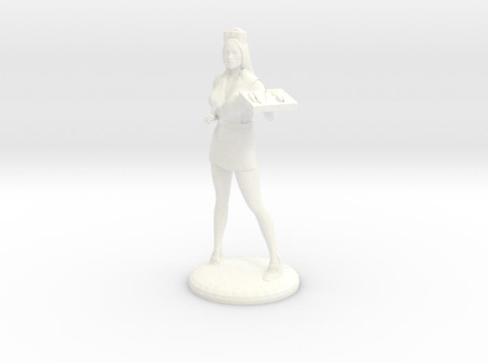 Candy Striper with Scalpel and Tray 28mm 3d printed