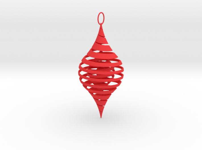 CounterSpiral Ornament 3d printed