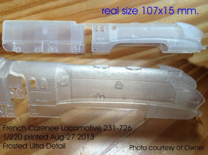 Z 1-220 French 231-726 Carenee Locomotive 3d printed