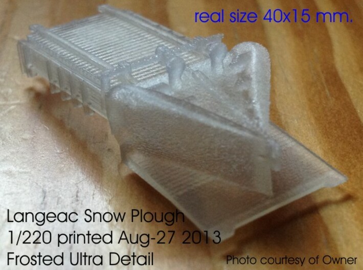 Z 1-220 French Long Langeac Railway Snow Plough 3d printed