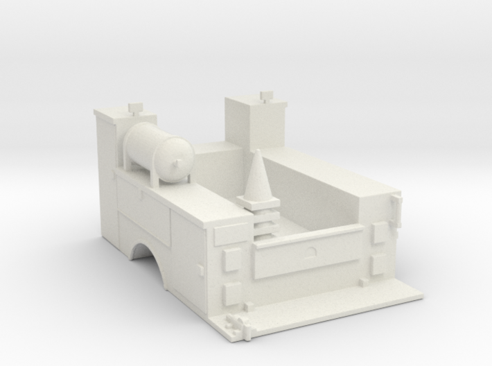 Maintenance Truck Bed 1-87 HO Scale 3d printed