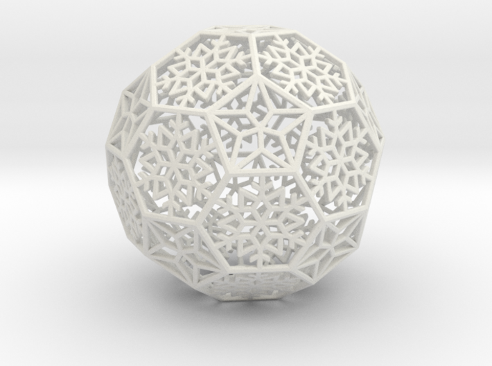 Snowflakes with Stars 1 3d printed 
