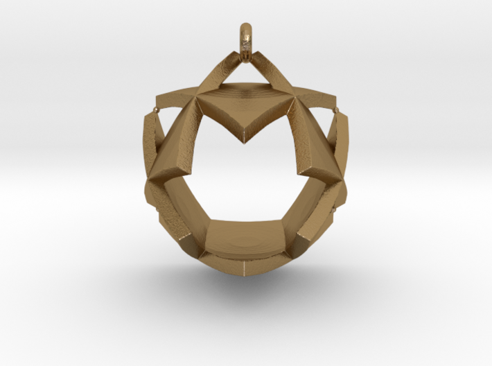 Triangles Pendant 3d printed