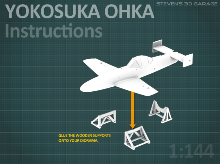 Japanese YOKOSUKA OHKA - Kamikaze airplane 3d printed 
