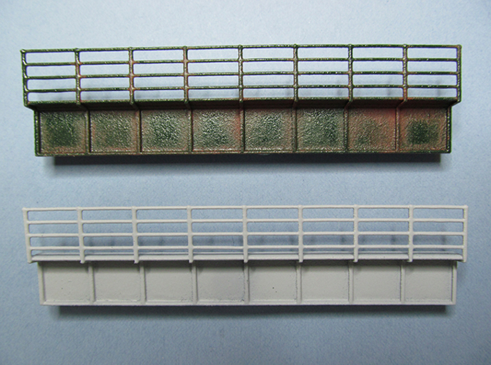 Bridge sides with railings  3d printed 