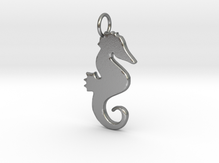 Seahorse pendant 3d printed