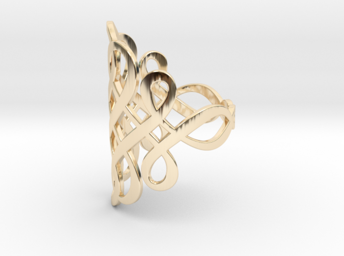 Celtic Knot Ring Size 9 3d printed