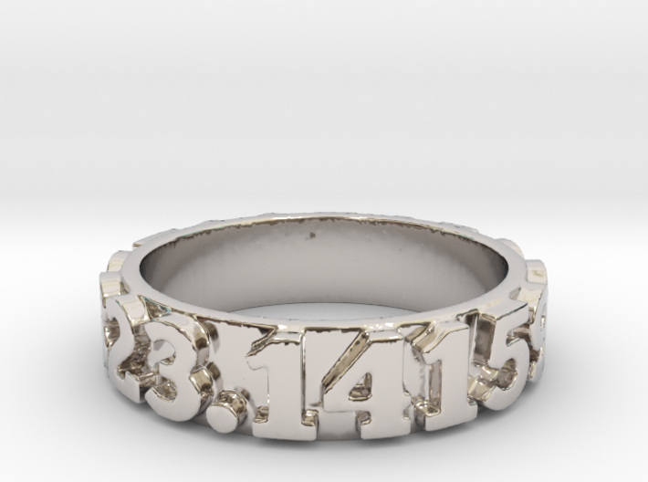Pi Sequence Ring Size 7 3d printed