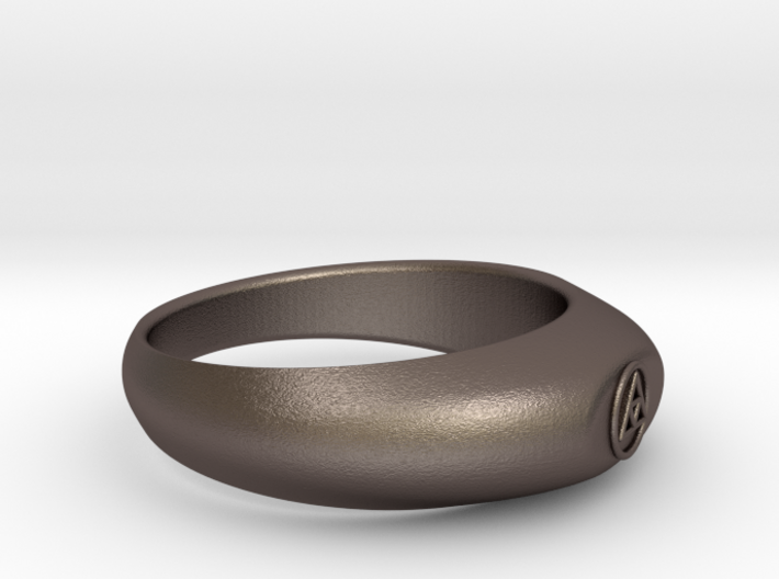 Ø0.781 inch Streamlined Triangle Ring Model B 3d printed