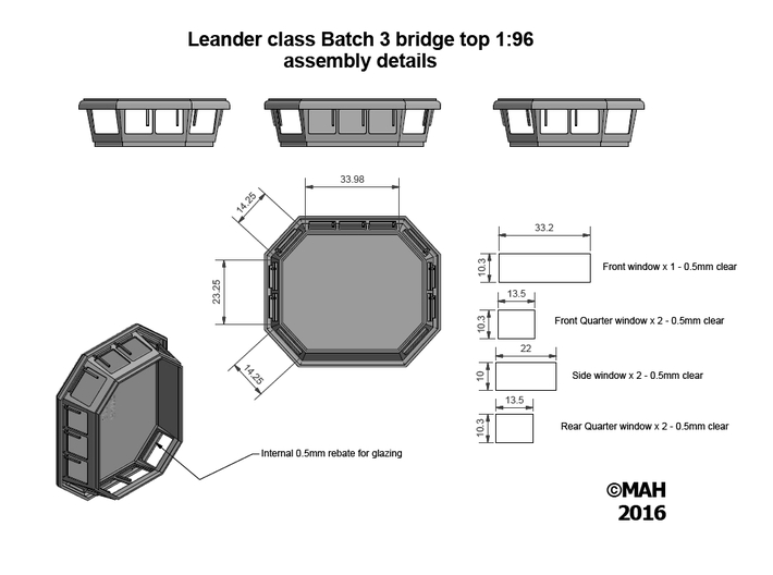 Leander Bridge Batch 3 1/96 3d printed 