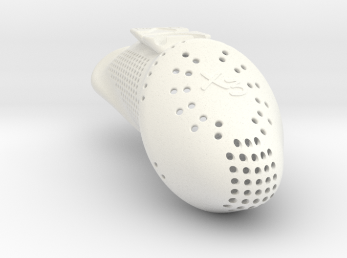 KHD X3 135mm [5 1/4&quot;] *perforated* tube only 3d printed