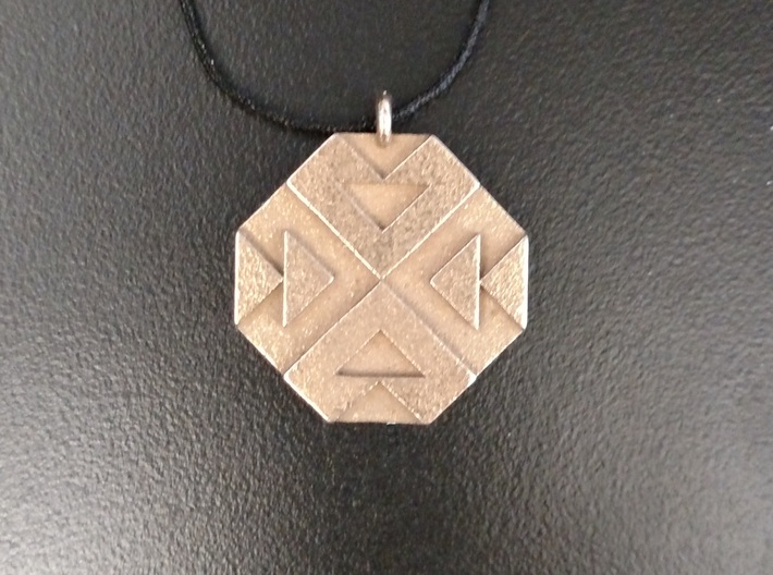 Triangles Pendant 3d printed