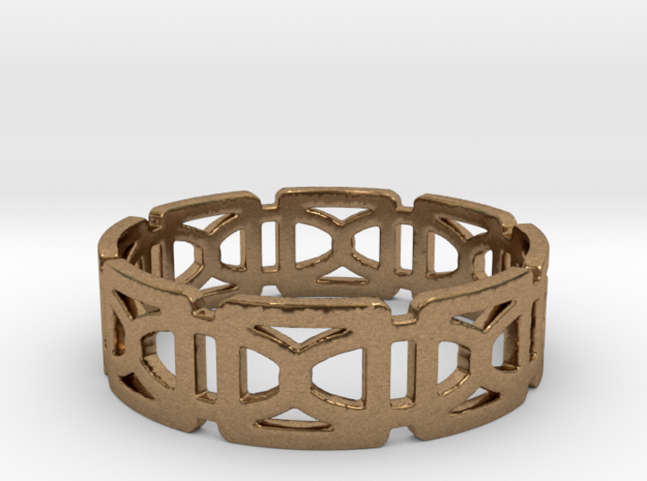 Geometric Ring Design Ring Size 8.5 3d printed