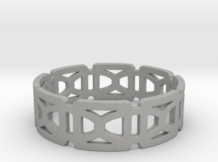 Geometric Ring Design Ring Size 8.5 3d printed