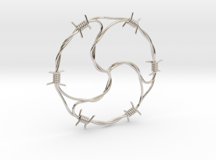 Barbed Wire BDSM pendant 3d printed