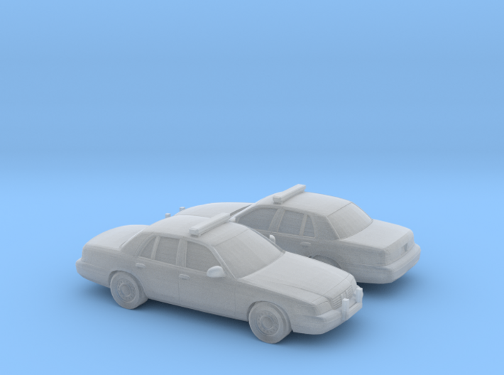 1/160 2X 1998-11 Ford Crown Victoria Police Cruise 3d printed