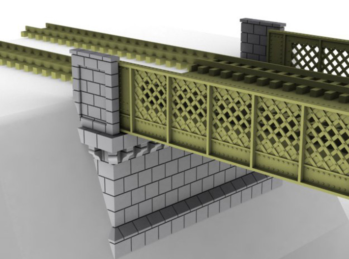 NV6M03 Modular metallic viaduct 3 3d printed 