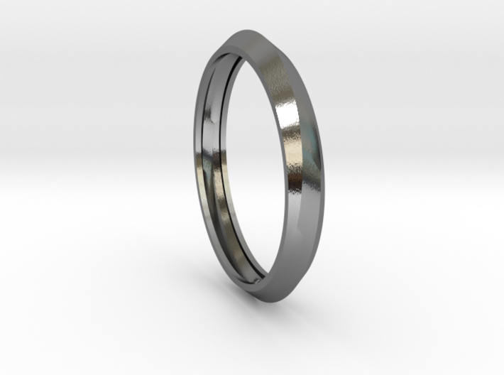 Infinity Bangle -Sterling Silver 3d printed