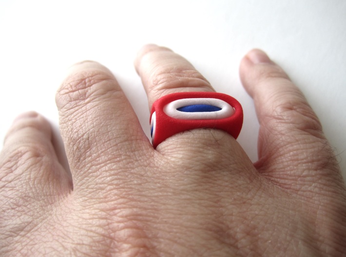 Nested Rings: Outer Ring (Size 10) 3d printed Within the set of 3 nested rings
