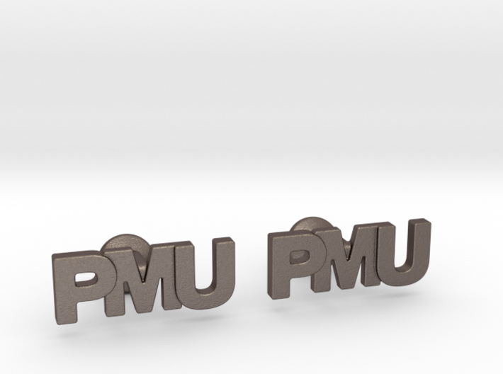 Monogram Cufflinks PMU 3d printed