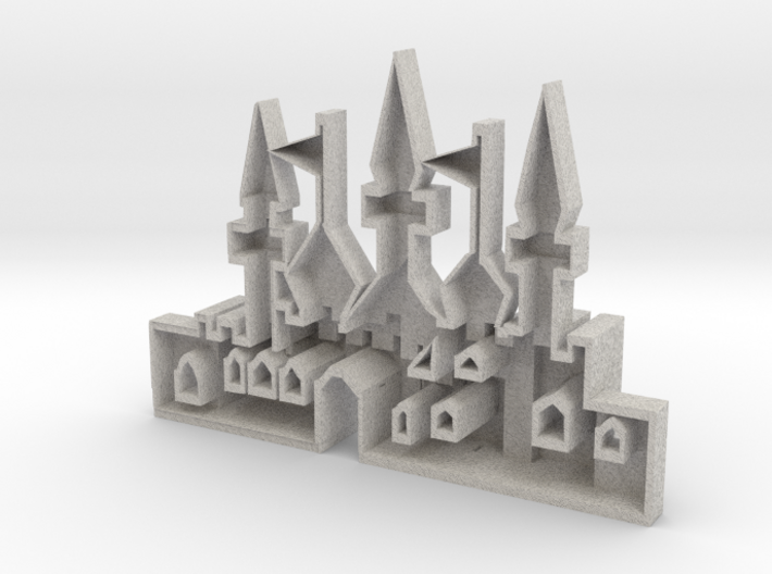 mold of an oriantal city 3d printed