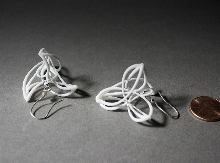 Triquetra Triskele Earring Pair 3d printed 