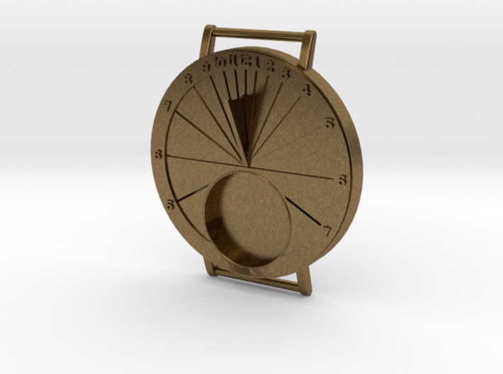 27.75N Sundial Wristwatch For Working Compass 3d printed 