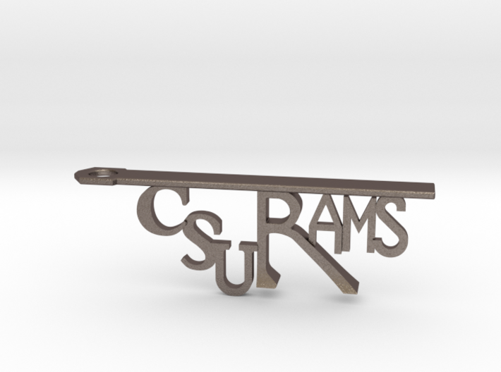 CSU Rams Bottle Opener Keychain 3d printed 