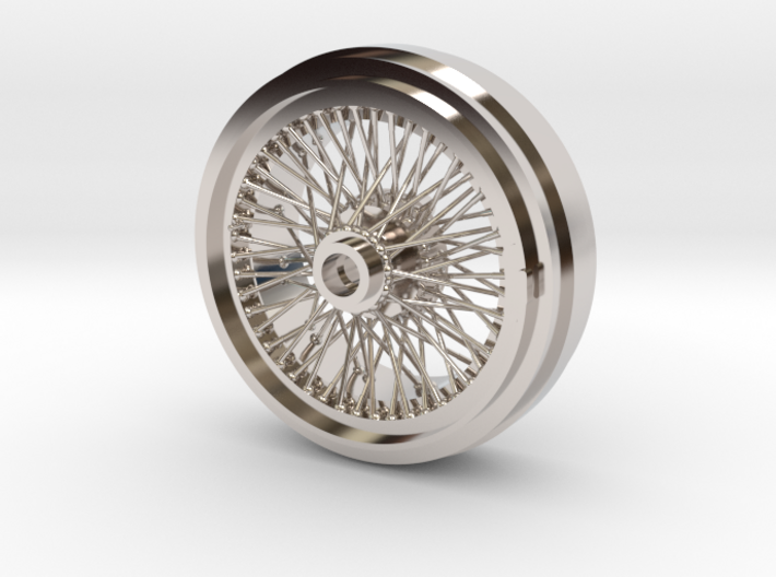 1/8 Wire Wheel Rear, with 72 spokes 3d printed