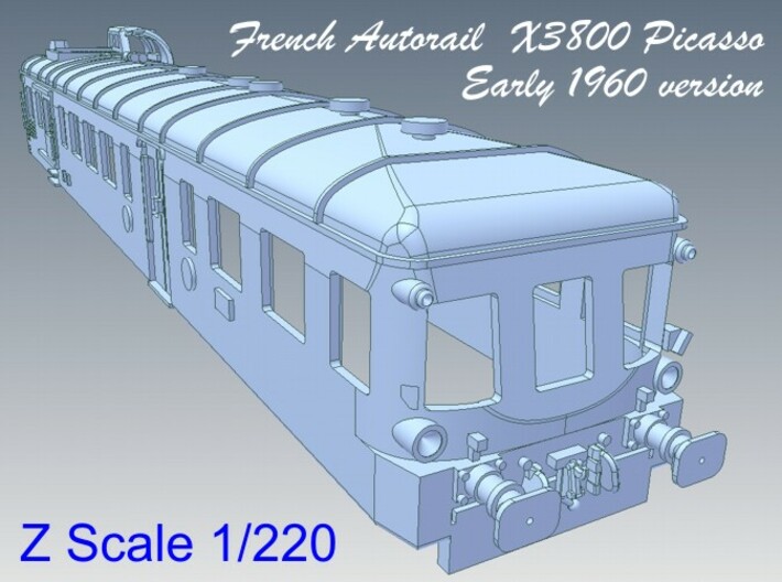 1-220 Autorail X3800 Picasso Early 1960 3d printed