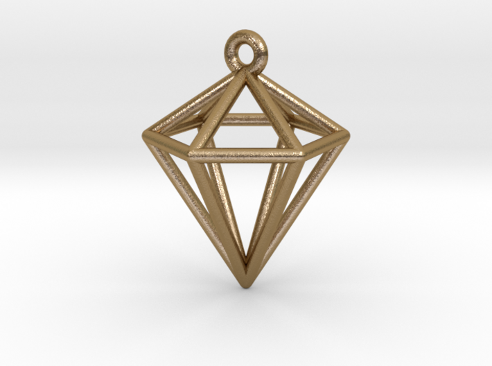 3D Diamond Pendant 3d printed