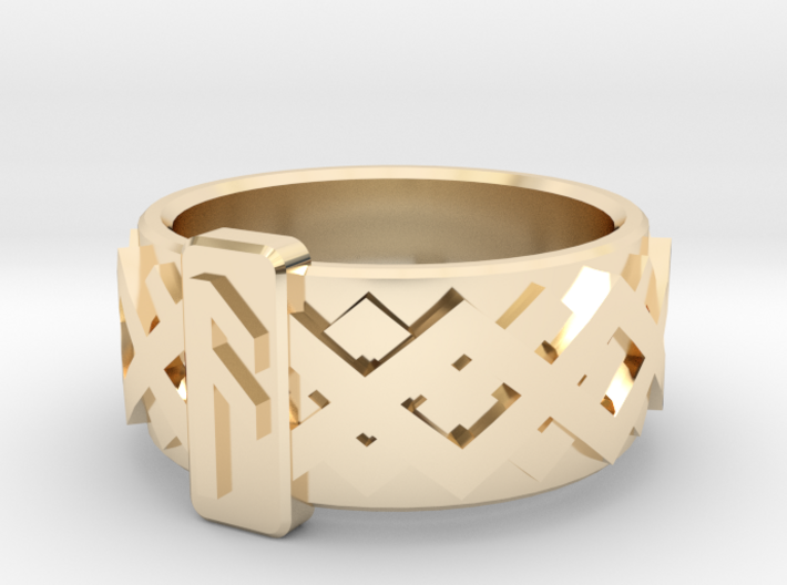 Norse Ansuz Ring 3d printed