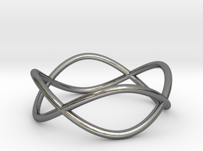 Size 6 Infinity Ring 3d printed