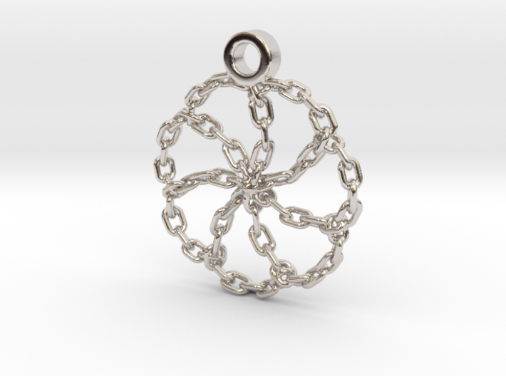 Chain Link Pendant 3d printed