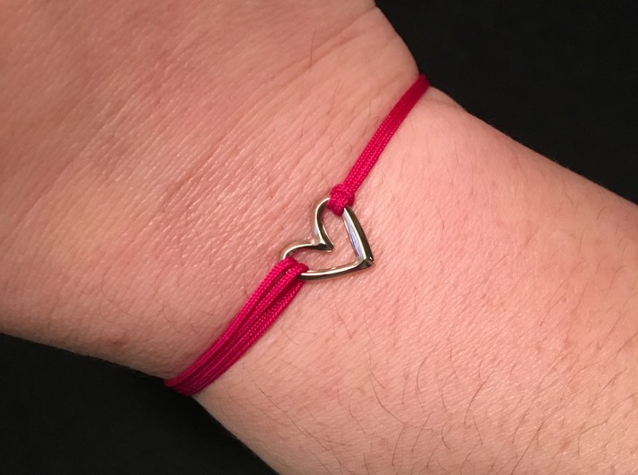 Open Heart Charm - 11mm 3d printed 